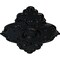Ekena Millwork Piedmont Ceiling Medallion (Fits Canopies up to 6 1/2"), 67 1/8"W x 48 5/8"H x 1 7/8"P, Jet Black CM67PEBLF - alternate 4